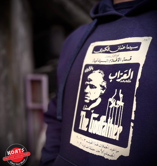 Korts - Hoodie The Godfather - العراب - Navy Blue