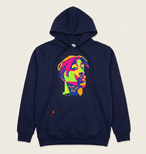 Korts - Hoodie كل العيون عليا - Navy Blue - L