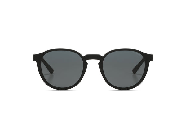 Komono Liam Sunglasses in Carbon, Slightly Rounded Bio Nylon Frame, Smoke Cat 3 UV400 Lenses