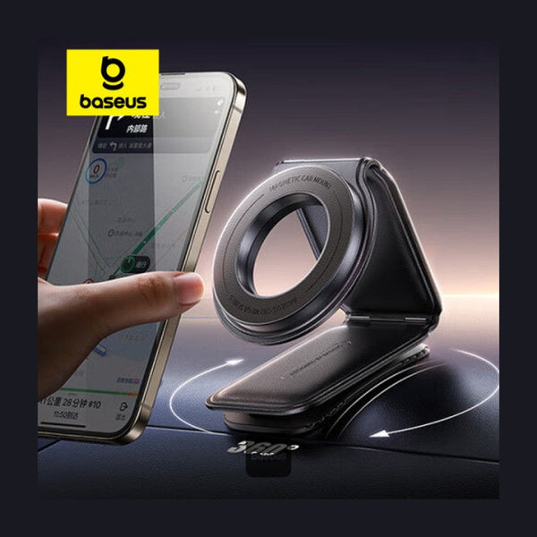 Baseus PrimeTrip C02 Mega Magnetic Car Mount Black - Stick On Dash