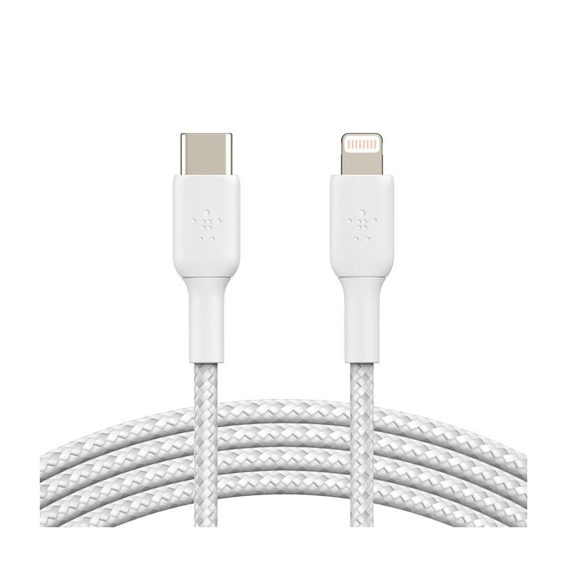 بيلكن - كابل شحن سريع مجدول USB-C إلى Lightning (1 متر / CAA004BT1Mwh)