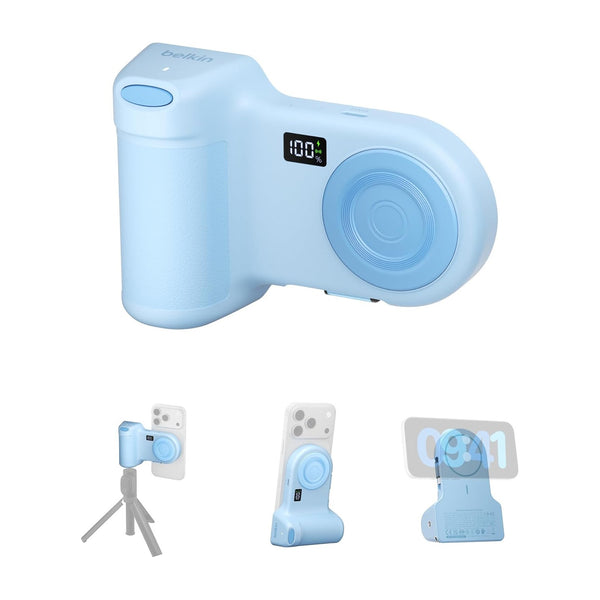 Belkin POWERGRIP ERGONOMIC GRIP 9.3K POWER BANK - BLUE