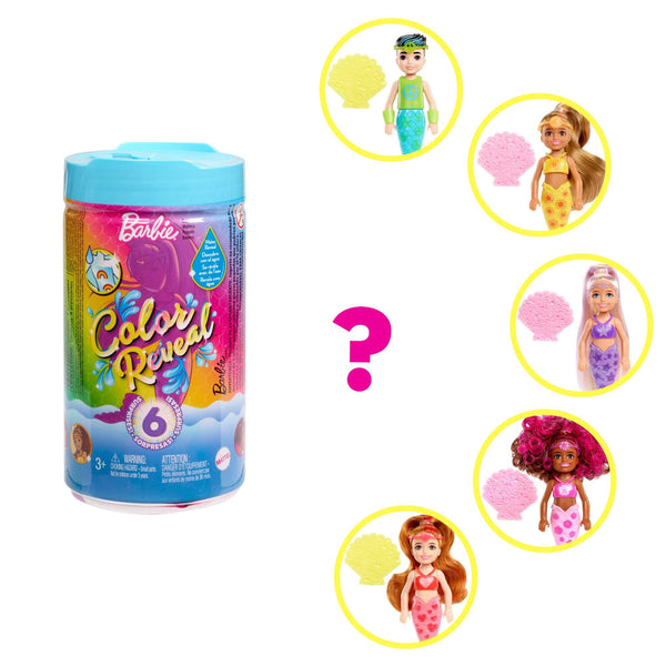 Mattel Barbie Chelsea Color Reveal Mermaid - Assorted Surprise Doll