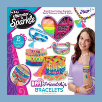 مجموعة صنع أساور الصداقة Shimmer N Sparkle من Cra-Z-Art - تصنع 15 سواراً