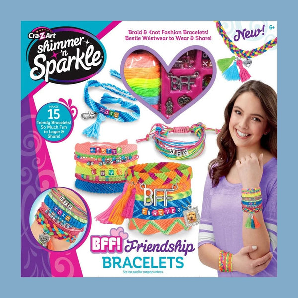 Cra-Z-Art Shimmer N Sparkle BFF Bracelet Kit - Makes 15 Bracelets