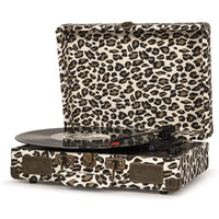 Crosley Cruiser Deluxe - Portable Vinyl Turntable - Leopard