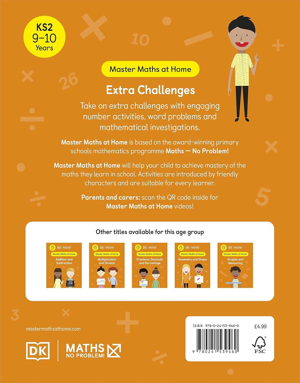 Maths -- No Problem! Extra Challenges, Ages 9-10 (Key Stage 2)