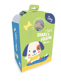 Soft Shake and Squeak Dog - Sensory Baby Book for Infants