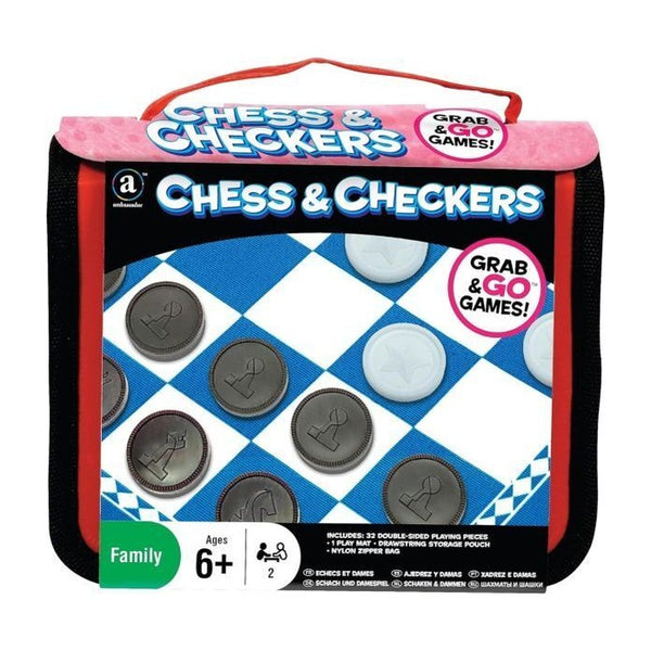 Ambassador Grab & Go Games! - Travel Chess & Checkers