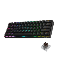 Redragon K530 Pro Draconic 60% Black - Compact RGB Wireless Keyboard