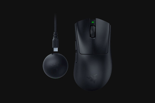 ماوس الألعاب اللاسلكي Razer DeathAdder V4 Pro باللون الأسود - خفيف الوزن