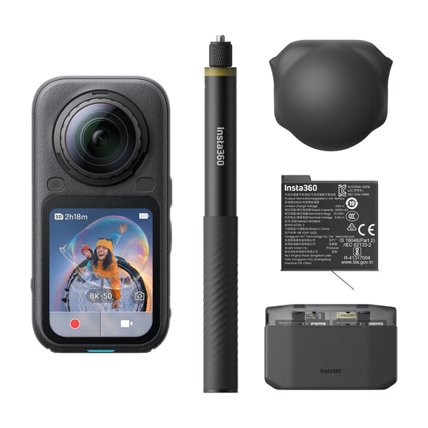Insta360 - X6 - 360 Cameras - Essentials Bundle - Black