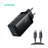 Joyroom 65W GaN Multi Port Charger Black - With 100W USB-C Cable 1.2m