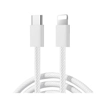 كابل جويروم S-A45 بقدرة 30 وات بمنفذ USB-C إلى Lightning بطول 1 متر، لون أبيض - نايلون مضفر