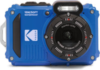 Kodak - Compact PIXPRO WPZ2 16MP Waterproof Digital Camera, 15m, 4X Zoom - Blue