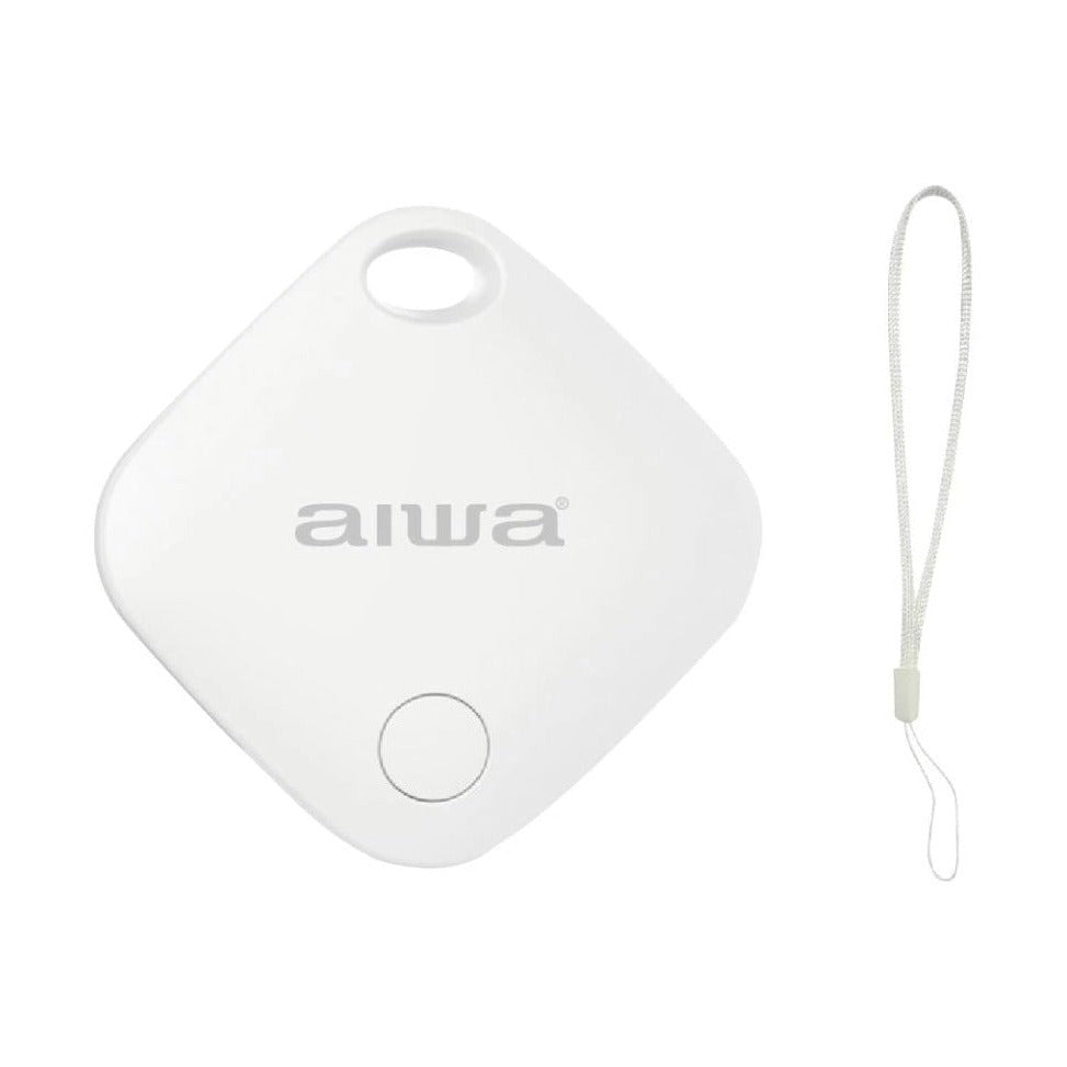 Aiwa AT-ITAG100 Bluetooth Item Tracker for Apple Find My, CR2032 Battery, White
