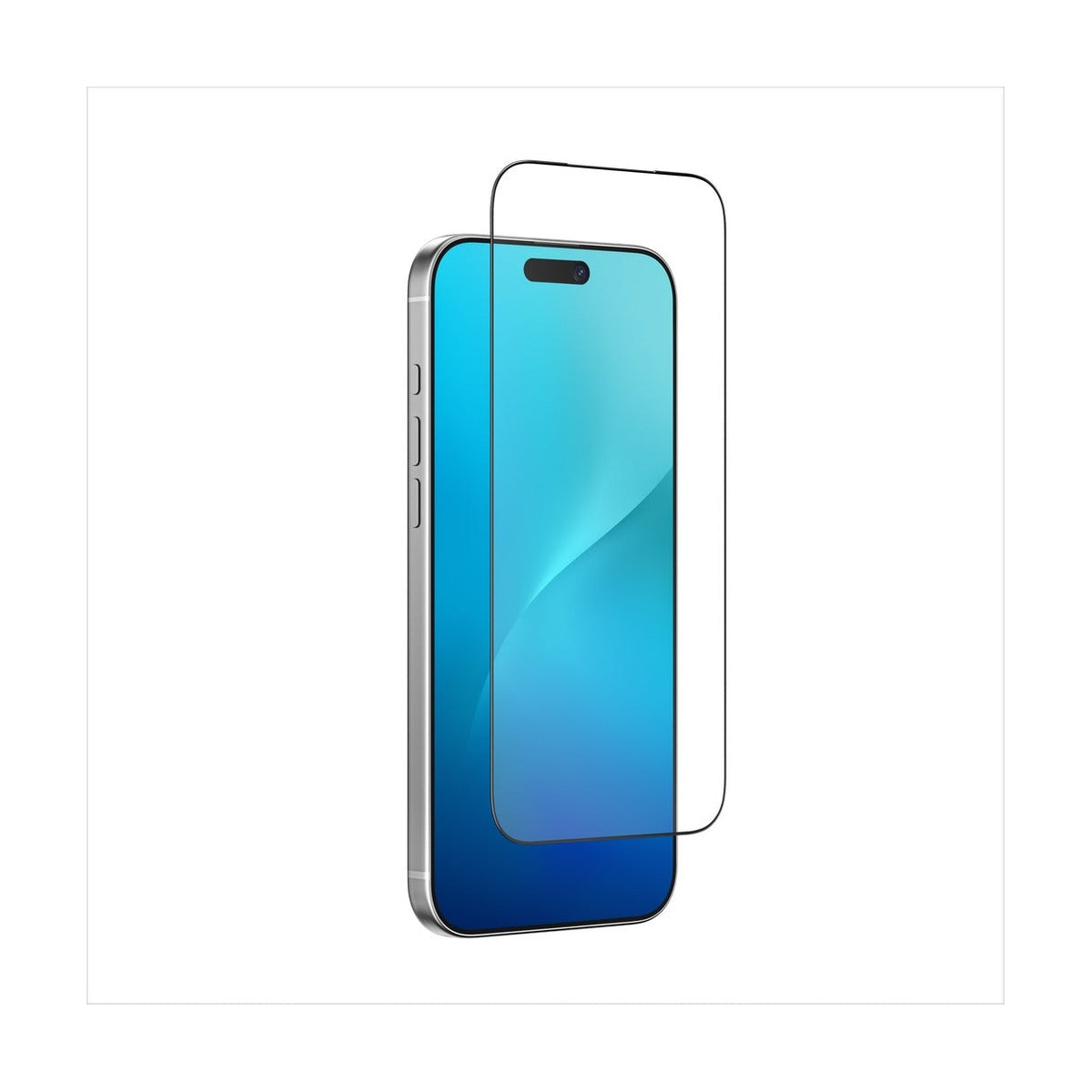 AT IPHONE 17 6.3 3D FULLY COVERED RADIX CLEAR GLASS - CLEAR