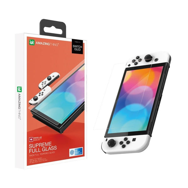 AT NINTENDO SWITCH OLED 7" 2021 SUPREME GLASS DUO-SET 2 X GLASS - CRYSTAL