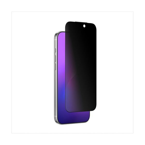 AT IPHONE 17 PRO 6.3 3D FULLY COVERED FUSION DUST FILTER TITAN PRIVACY GLASS - PRIVACY