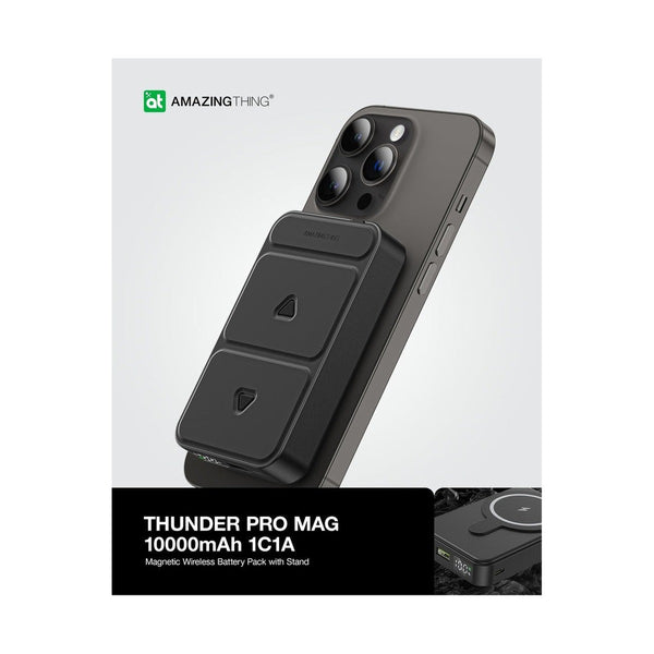 AT THUNDER PRO MAG PD 10000mAh POWER BANK WITH HOLDER - BLACK