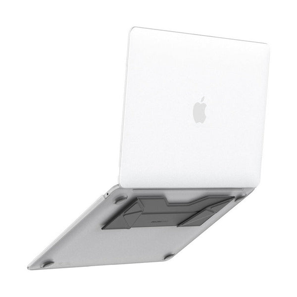 AT MARSIX PRO MACBOOK 13 AIR CASE WITH MAGNETIC STAND - MATTE CLEAR+GREY