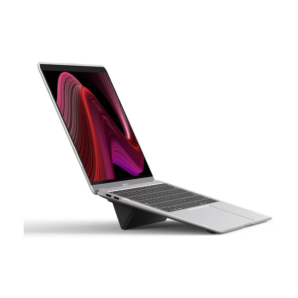 AT MARSIX PRO MACBOOK 13 AIR CASE WITH MAGNETIC STAND - MATTE CLEAR+GREY
