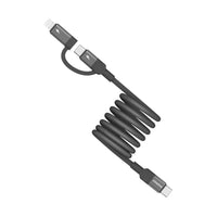 موماكس ماج لينك كابل مغناطيسي USB-C إلى C ولايتنينج - 1 متر - أسود