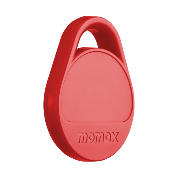 MOMAX PINPOP² LITE FIND MY TRACKER COMPATIBLE WITH APPLE FIND MY & ANDROID FIND MY DEVICES - RED