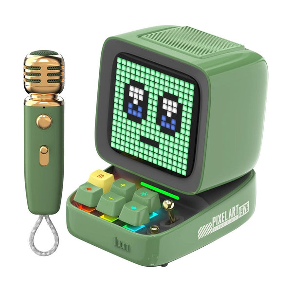 Divoom DitooMic Bluetooth Speaker Microphone Karaoke Function - Green