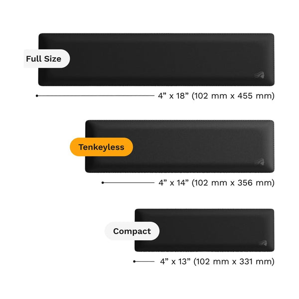 Glorious Ergonomic Wrist Rest - TKL - Cloth - Black
