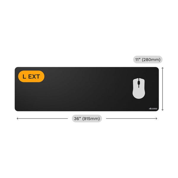 Glorious Mouse Pad 2 Large Extended - Edgeless - Black
