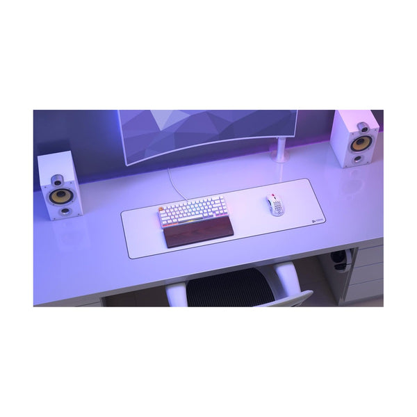 Glorious Extended Gaming Mouse Pad - 11"x36"- White Edition