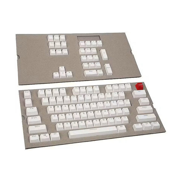 Glorious 104-Key Doubleshot Keycaps - White