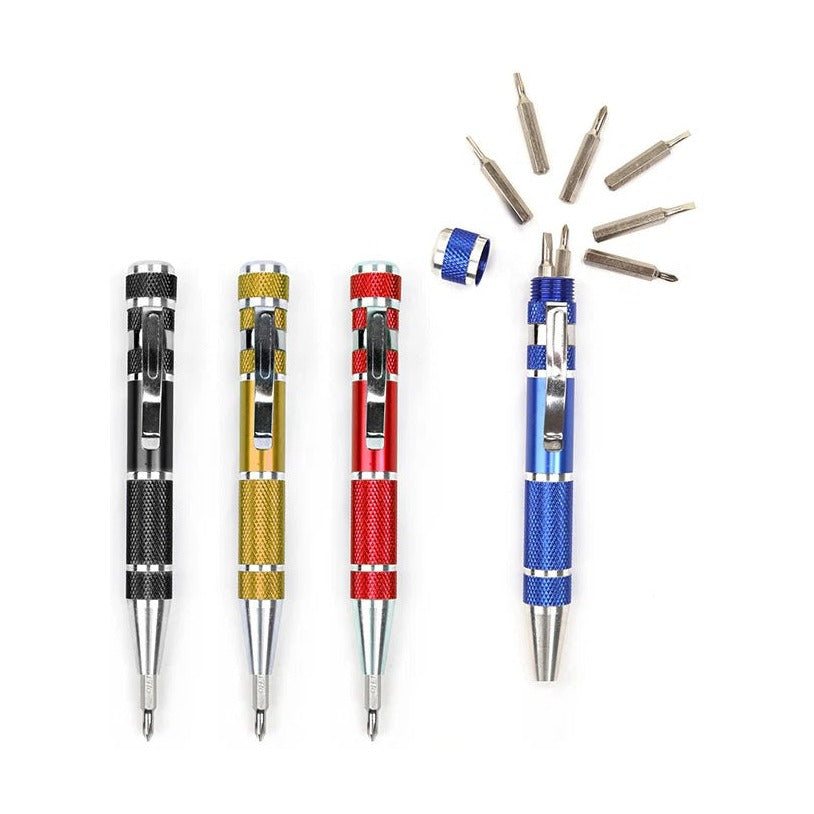 Kikkerland PRECISION 8-IN-1 SCREWDRIVER ASSORT