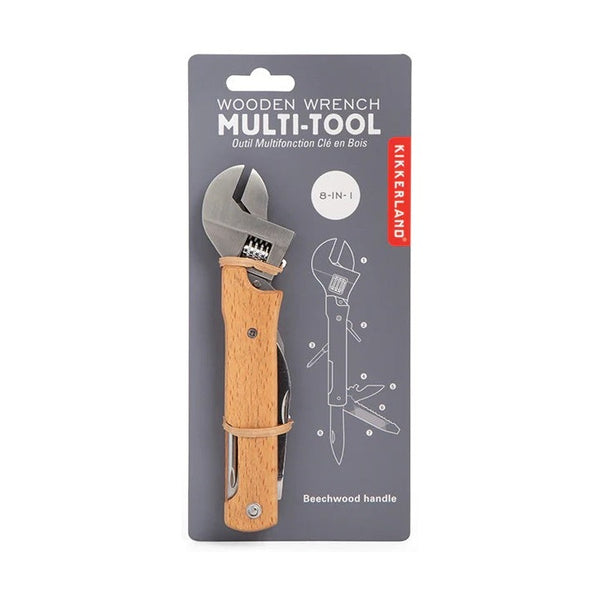 Kikkerland Wooden Wrench Multi-tool
