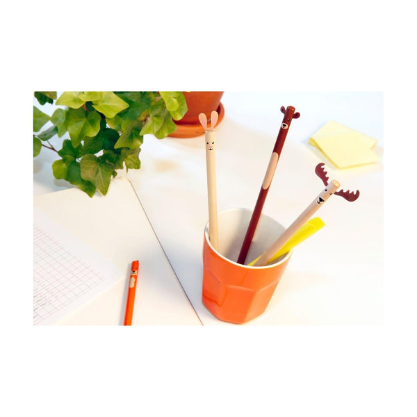 Kikkerland WOODLAND PENCIL S/4