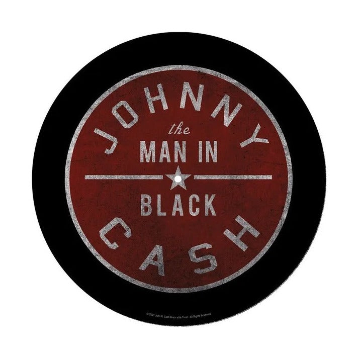 Johnny Cash Turntable Slipmat 12 Inch - Anti-Static Felt Record Mat