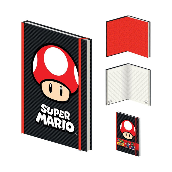 PYRAMID SUPER MARIO - MUSHROOM - (A5 PREMIUM NOTEBOOK)