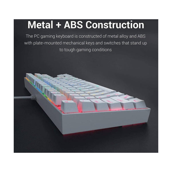 Redragon KUMARA white, Wired Mechanical keyboard, RGB