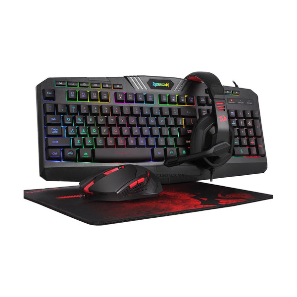 Redragon 4in1 combo: K503A-RGB+M601+H120+P016,with adapter