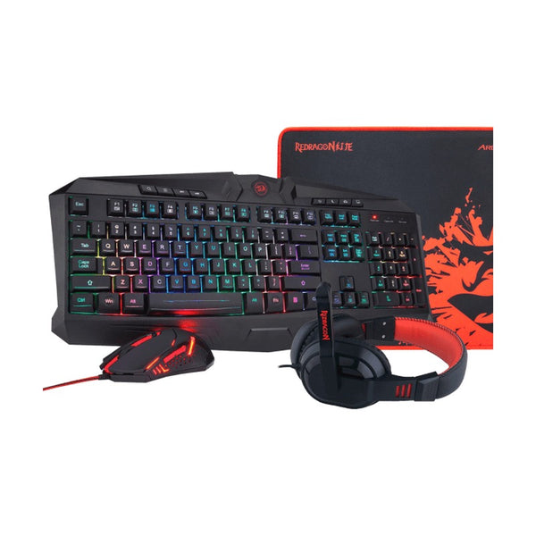 Redragon 4in1 combo: K503A-RGB+M601+H120+P016,with adapter
