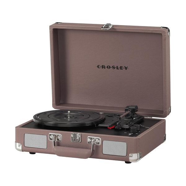 CROSLEY CRUISER PLUS PORTABLE TURNTABLE WITH BLUETOOTH IN/OUT - PURPLE ASH