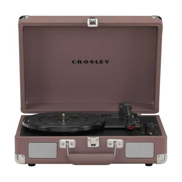 CROSLEY CRUISER PLUS PORTABLE TURNTABLE WITH BLUETOOTH IN/OUT - PURPLE ASH