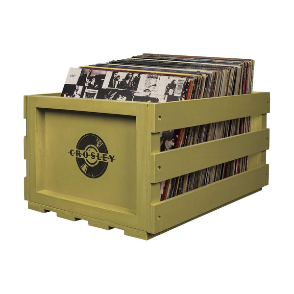 CROSLEY RECORD STORAGE CRATE - SAGE