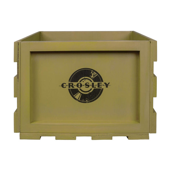 CROSLEY RECORD STORAGE CRATE - SAGE