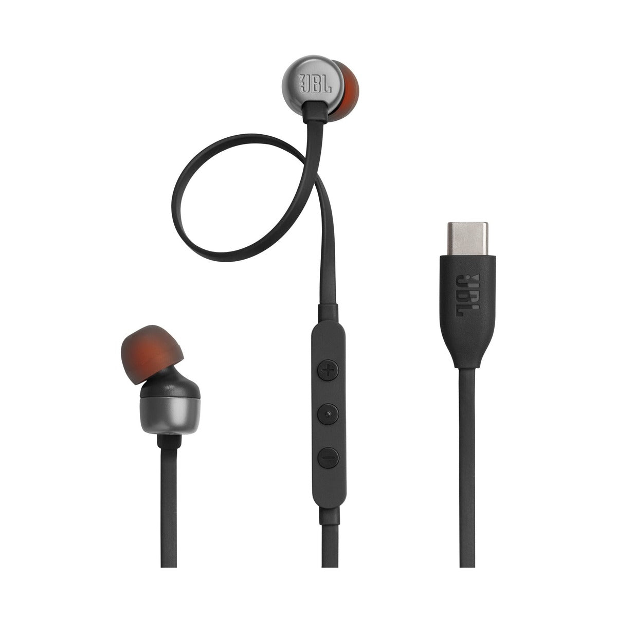 سماعات أذن سلكية JBL Tune 310C بمنفذ USB-C، لون أسود - صوت عالي الدقة (Hi-Res)
