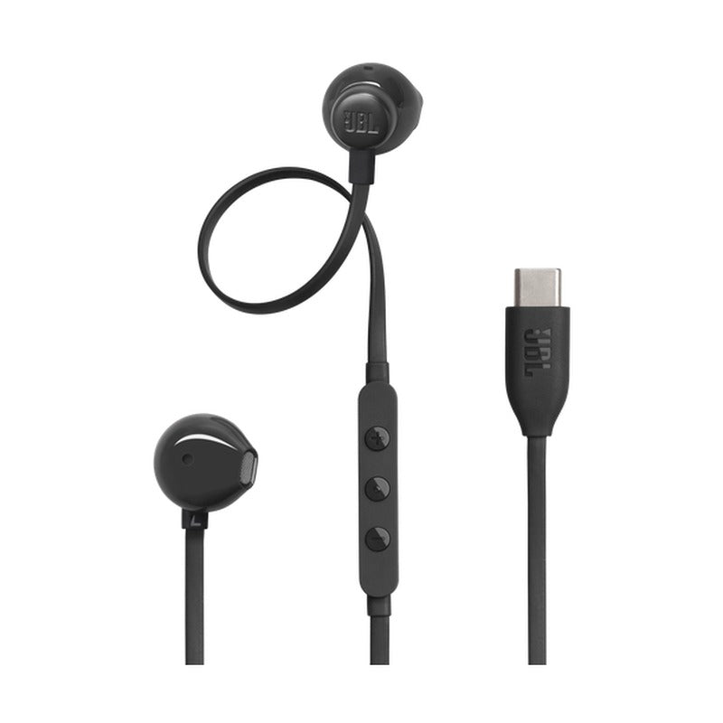 JBL T305C-BU IN-EAR EARPHONES, USB, MICROPHONE - BLACK