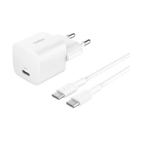 BELKIN 25W USBC PD WALL CHARGER & 1M PVC C-C, WHT