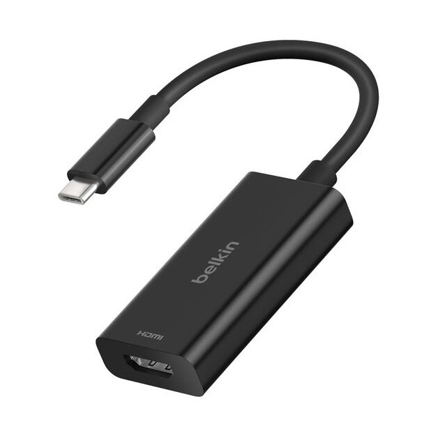 BELKIN CONNECT USB-C TO HDMI 2.1 ADAPTER, UPPORTS UP TO 8K @60HZ AND 4K @144HZ, CRYSTAL CLEAR VIDEO WITH HDR10+, SUPPORTS HBR3, DSC, HDCP 2.2, PROTECTED CONTENT FROM ITUNES/NETFLIX