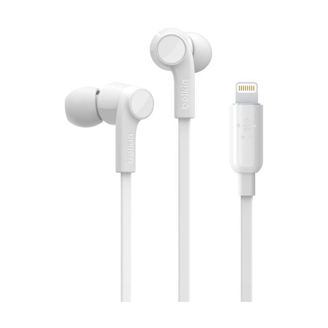 سماعات رأس BELKIN SOUNDFORM بموصل لايتنينج - أبيض